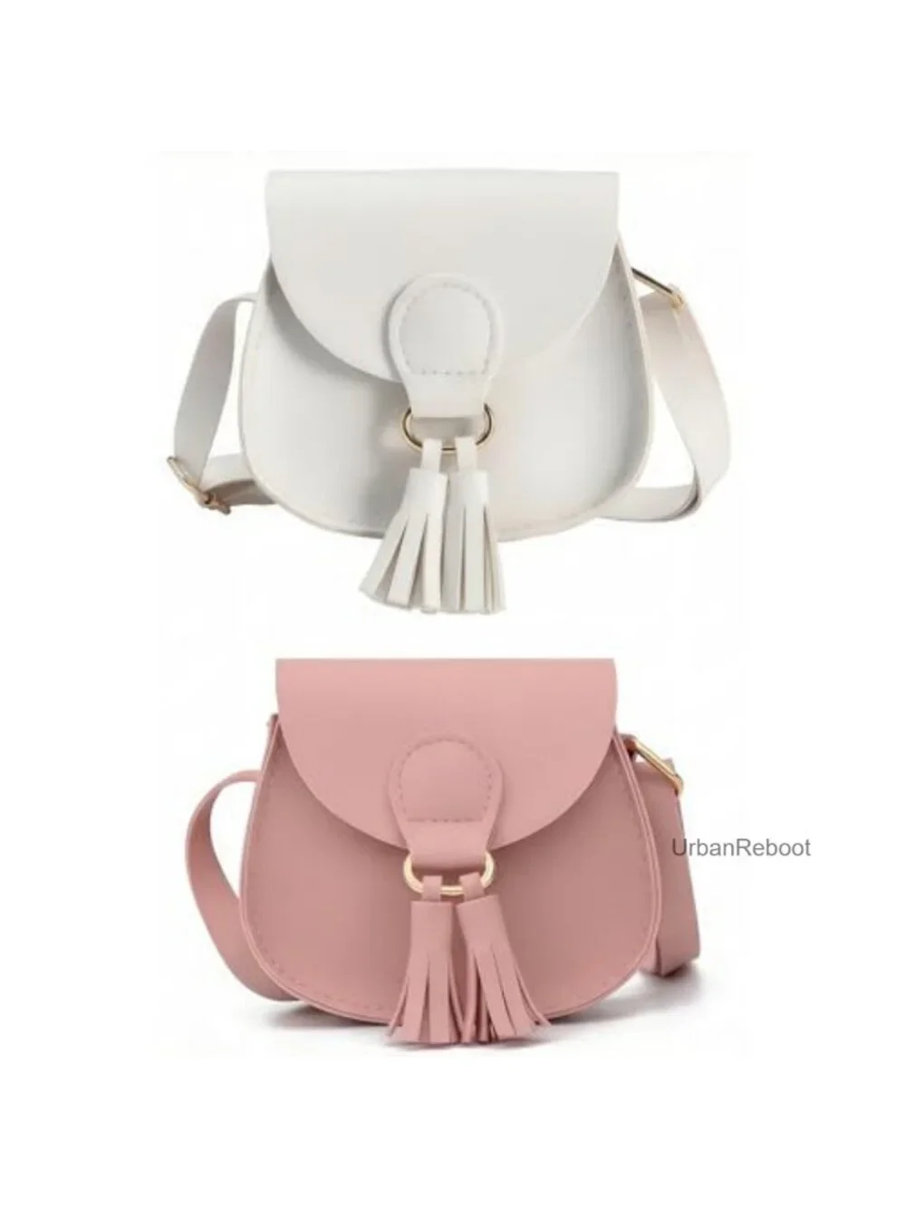 2 Pack Toddler Crossbody Wallet PU Leather Tassel Mini Purse Shoulder Bag